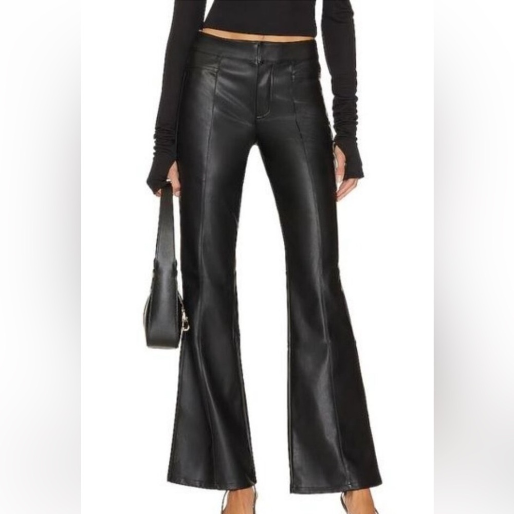We The Free Black Leather Pants